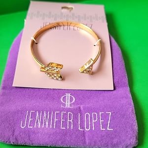 Jennifer Lopez Bracelet and Carrying Pouch Gold Arrow